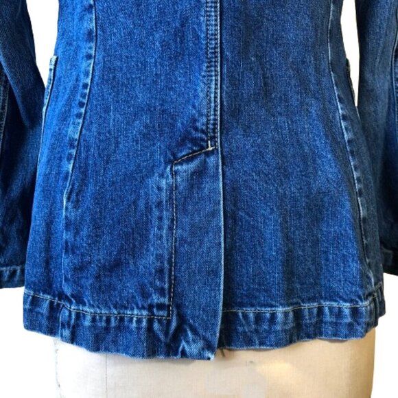 Vintage Y2K United Color of Benetton denim jacket blazer - Picture 7 of 16